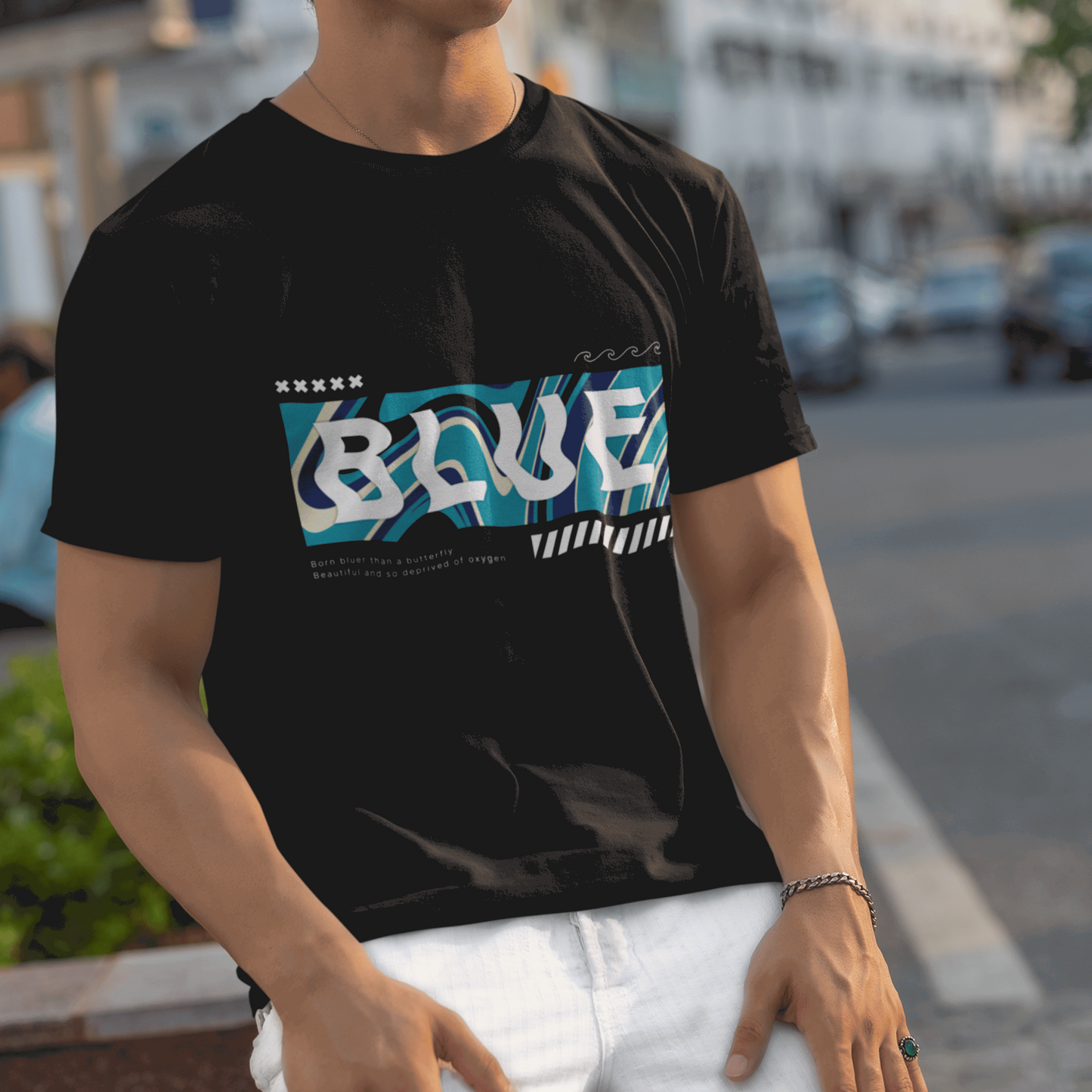 billie eilish blue regular fit tshirt