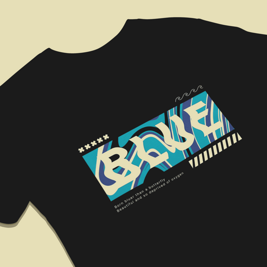 billie eilish blue regular fit tshirt