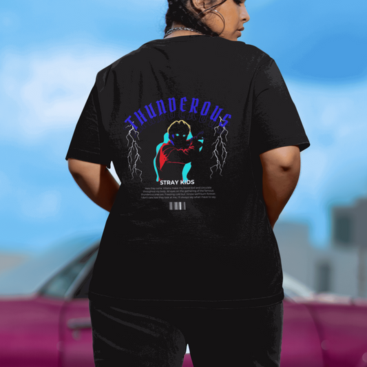 stray kids thunderous oversized tshirt