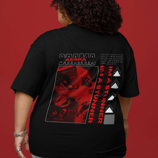 aespa drama oversized tshirt
