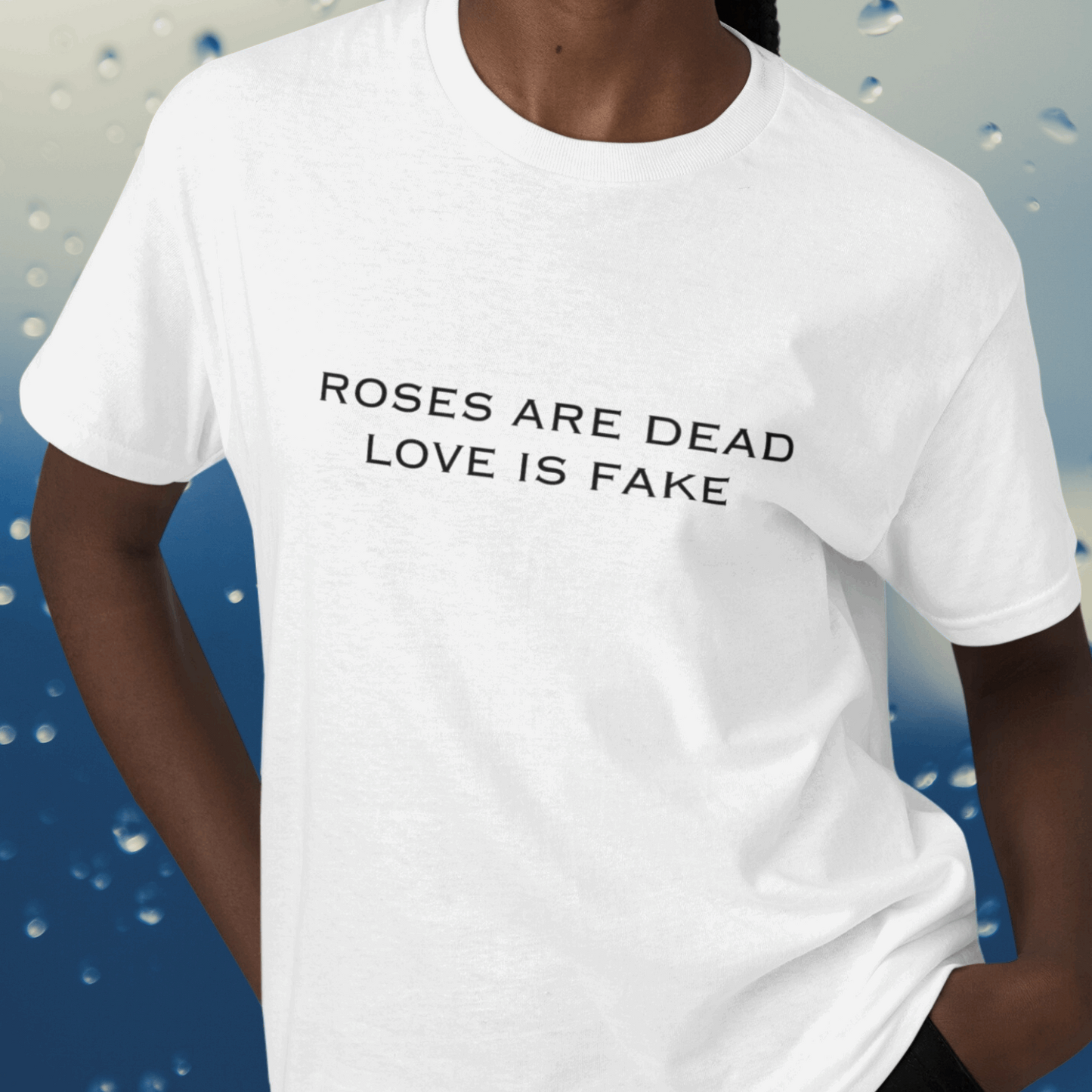 blackpink rosé roses are dead love is fake regular fit tshirt