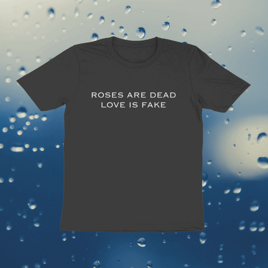 blackpink rosé roses are dead love is fake regular fit tshirt