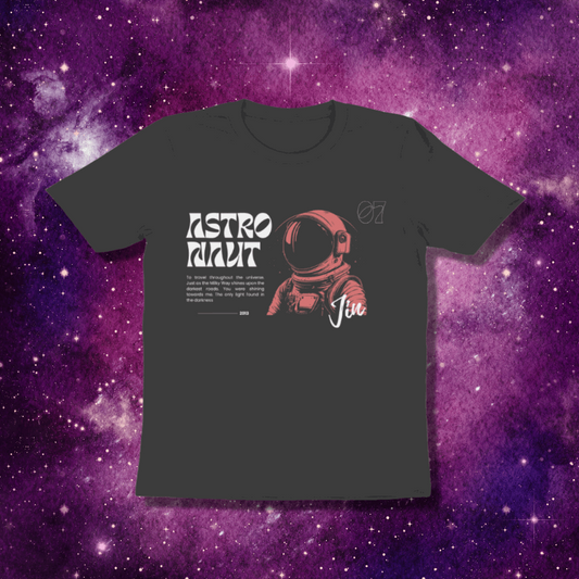 bts jin astronaut regular fit tshirt