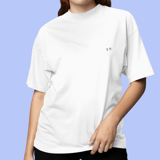 taylor swift the eras tour oversized tshirt (white)