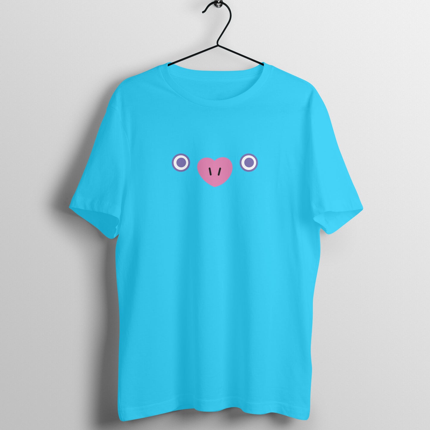 Front view of BTS BT21 Mang T-shirt featuring Jhope's character, with Mang's face prominently displayed on the chest.