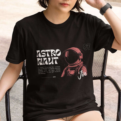 bts jin astronaut regular fit tshirt