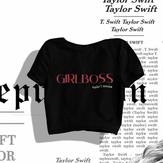 taylor swift girlboss taylor's version crop top