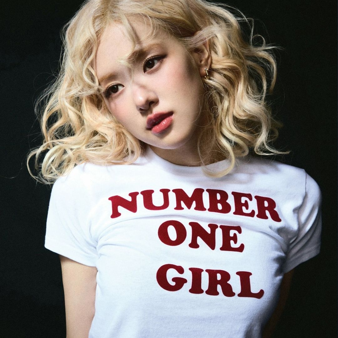 rosé number one girl regular fit tshirt