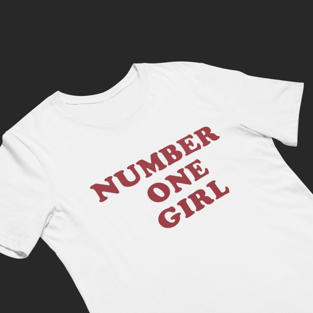 rosé number one girl regular fit tshirt – The Moonlight Store