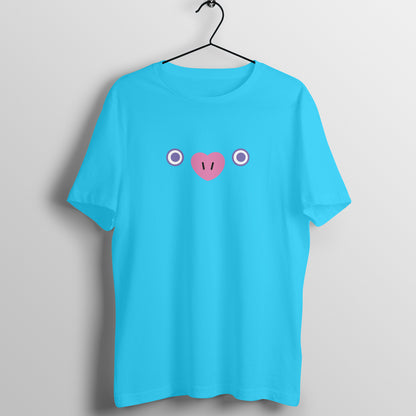 Front view of BTS BT21 Mang T-shirt featuring Jhope's character, with Mang's face prominently displayed on the chest.