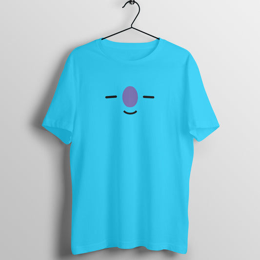 Front view of BTS BT21 Koya T-shirt featuring RM's character, with Koya's face prominently displayed on the chest.